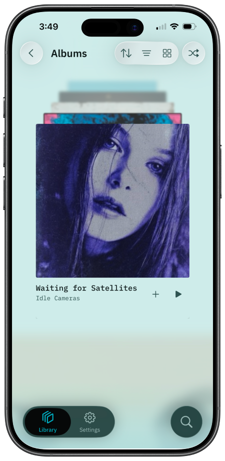 BitDek songs view with track listing and metadata